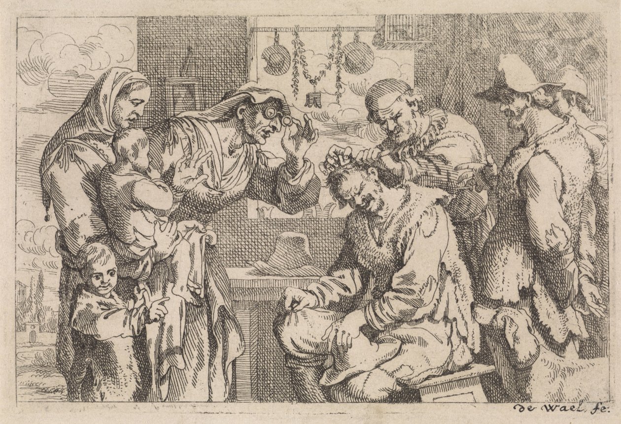 Il chirurgo del villaggio da Jan Baptist de Wael