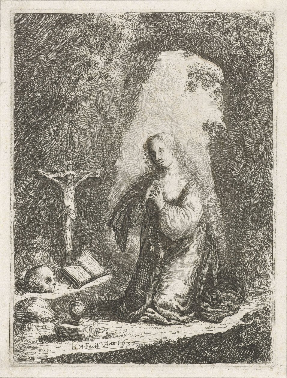 Maria Maddalena penitente da Jan Barentsz. Muyckens