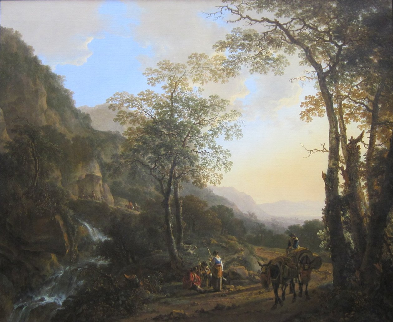 Olandese: Paesaggio montano meridionale con pastori che riposano Paesaggio all