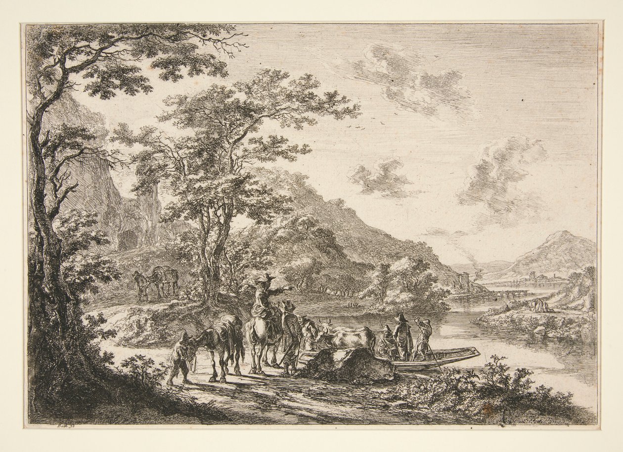 Veduta del Tevere, nella Campagna da Jan Both
