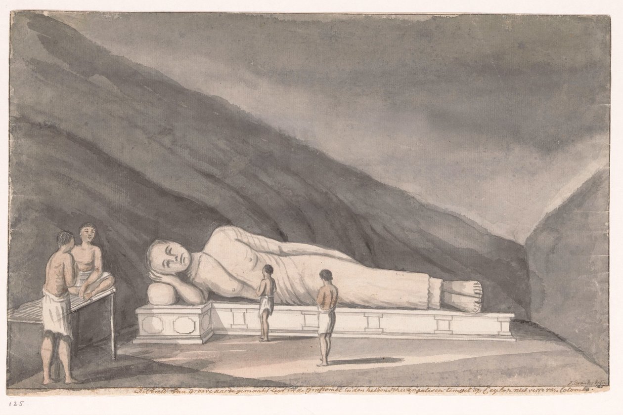 Monte di Adamo (Mulkirigala), Buddha reclinato da Jan Brandes (signed by artist)