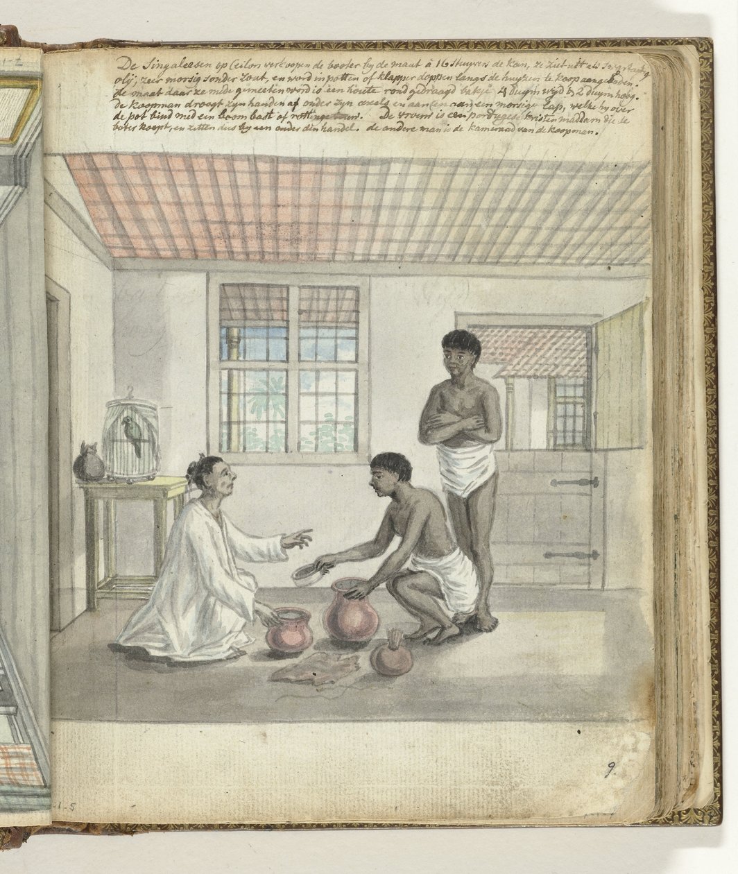 Commercio di burro a Ceylon da Jan Brandes