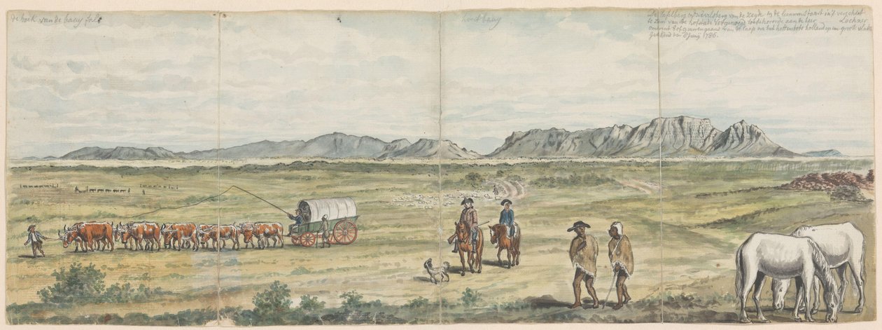 Khoikhoi e coloni nella pianura del Capo da Jan Brandes