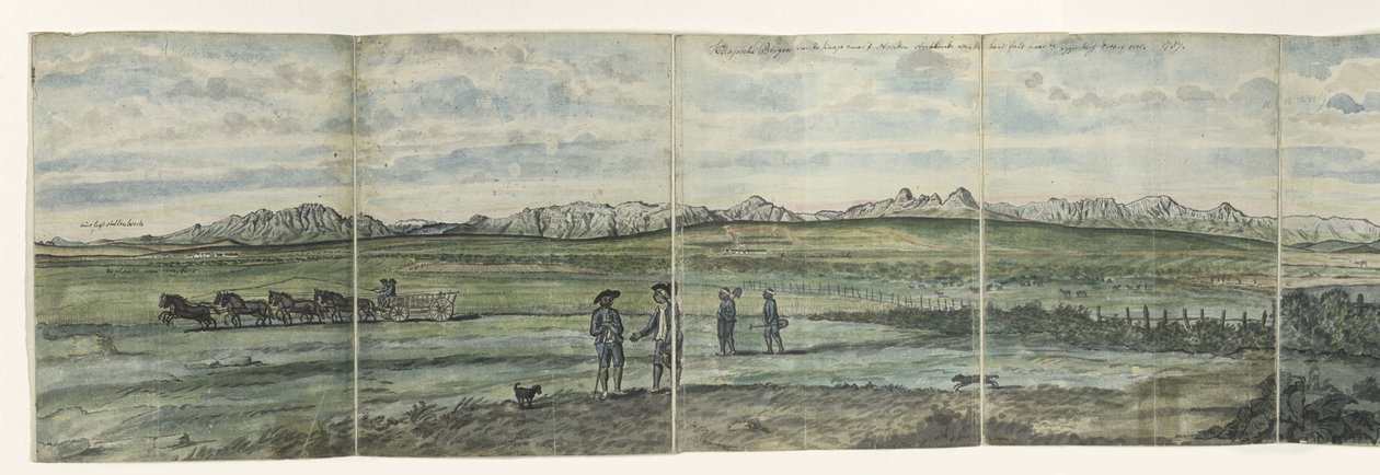 Panorama di Hottentots Holland da Jan Brandes