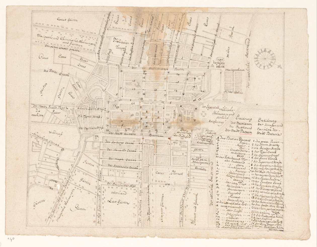 Pianta di Batavia da Jan Brandes