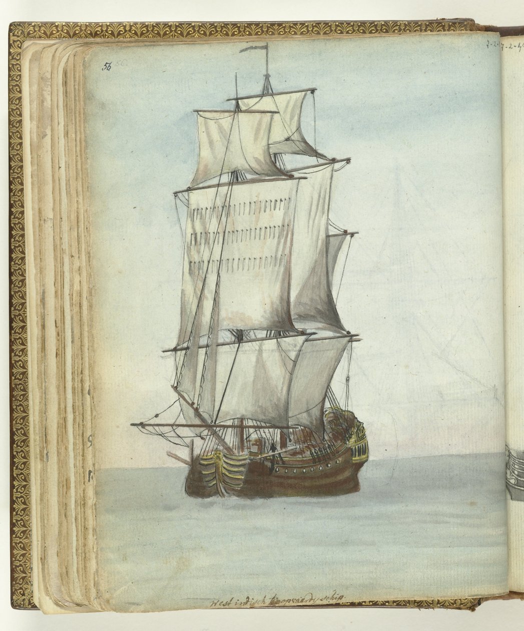 Nave delle Indie Occidentali a vela da Jan Brandes