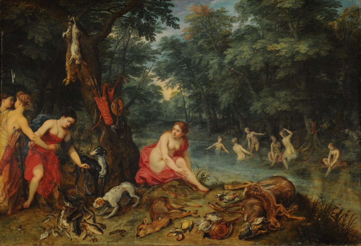 Bagno di Ninfe (Le ninfe di Diana che tornano dalla pesca) da Jan Brueghel the Elder