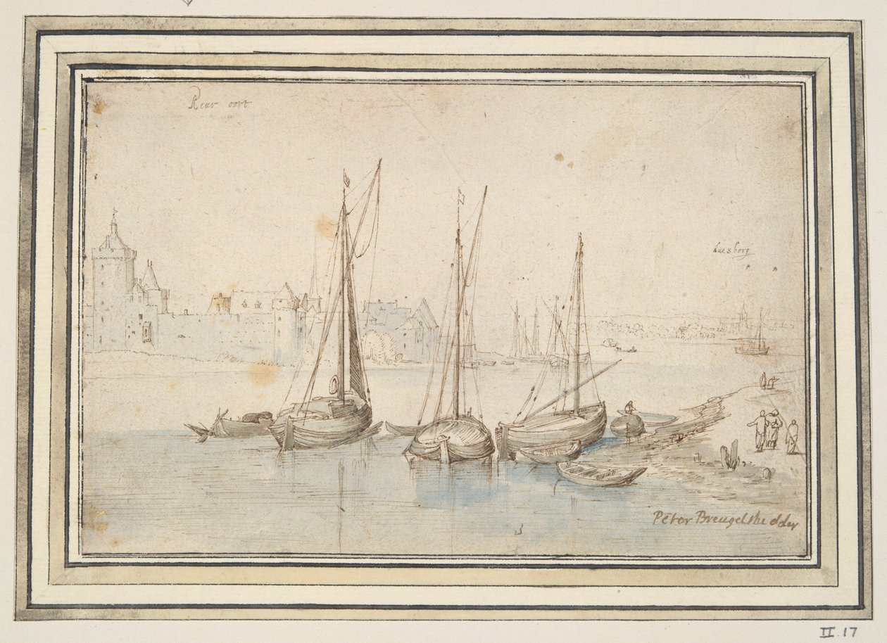 Veduta di Ruhrort e Duisburg da Jan Brueghel the Elder