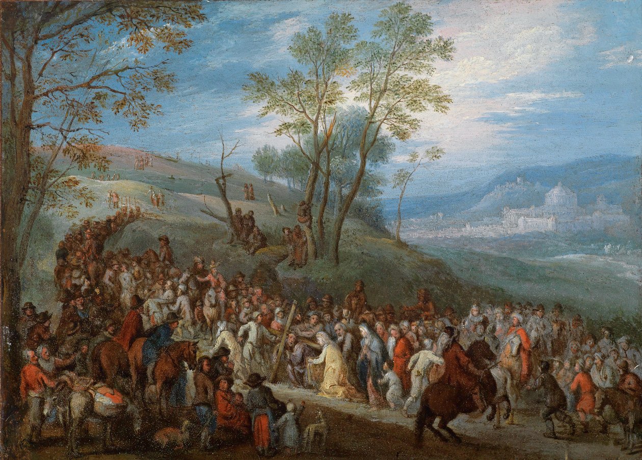 Portare la croce da Jan Brueghel the Younger