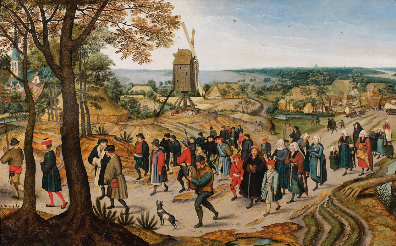 Il corteo nuziale da Jan Brueghel the Younger