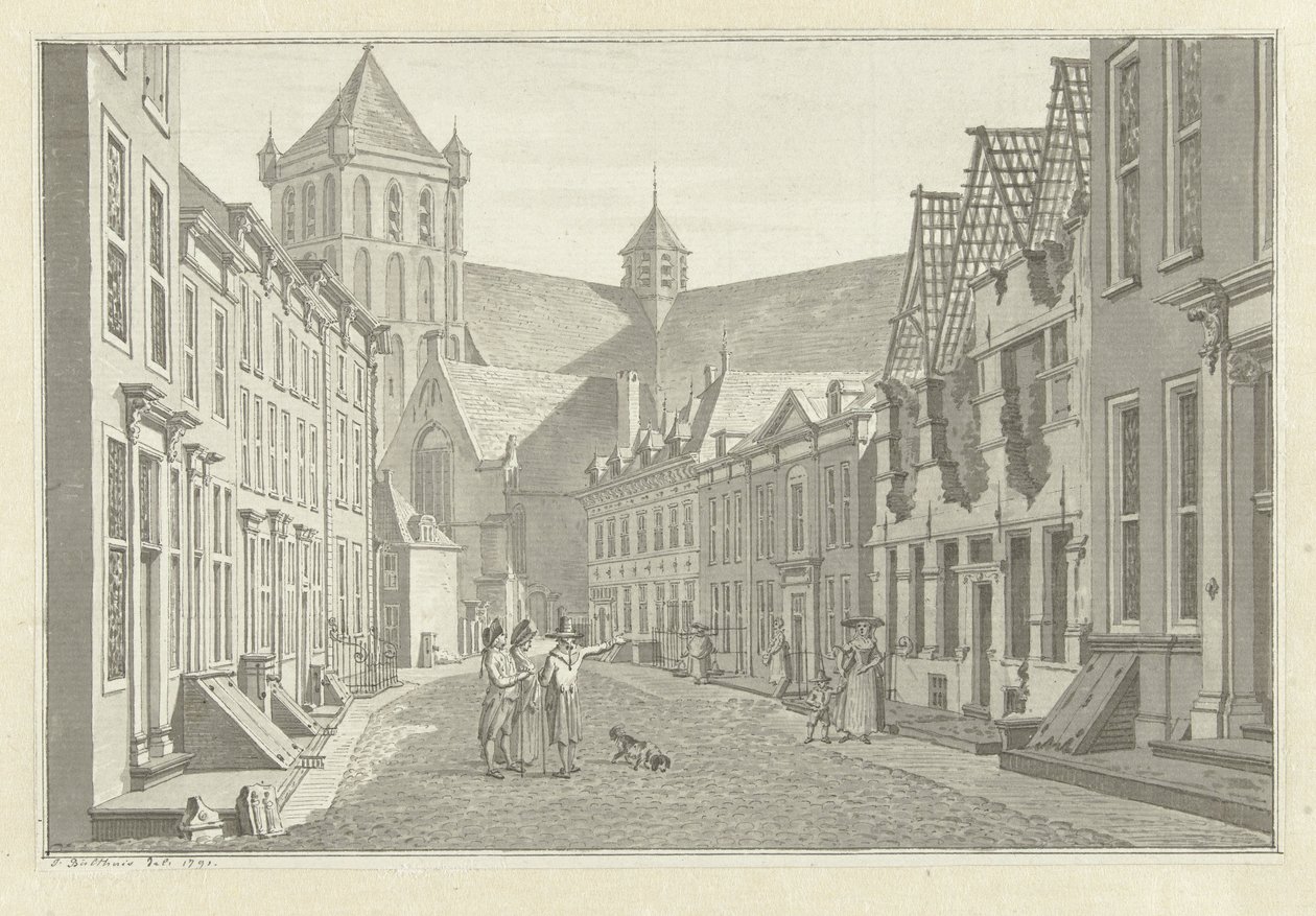 Rovina della casa di Lucas van Steveninck a Middelburg, 1787 da Jan Bulthuis (signed by artist)