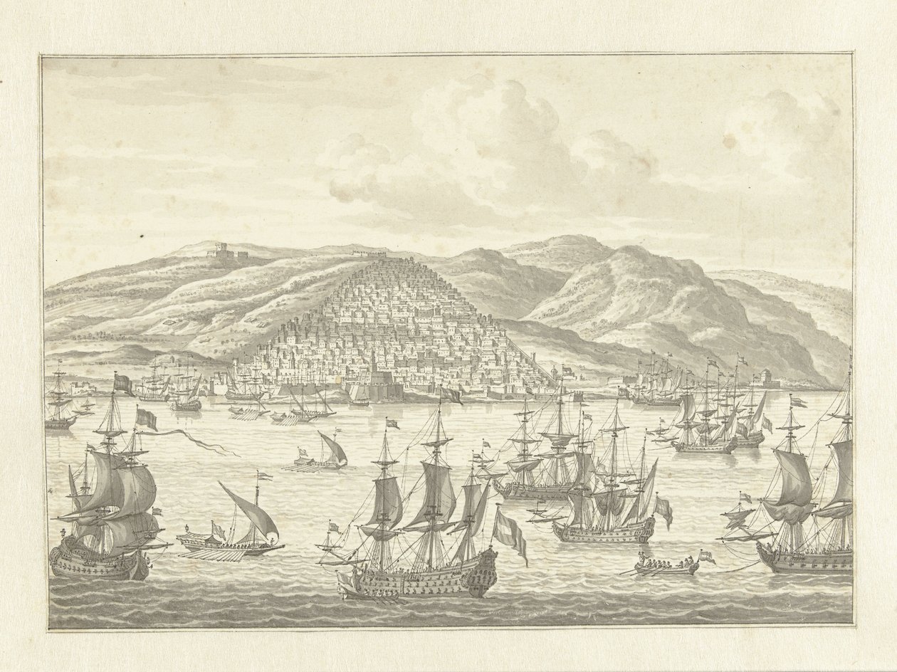 La flotta olandese davanti alla costa di un paese straniero da Jan Bulthuis