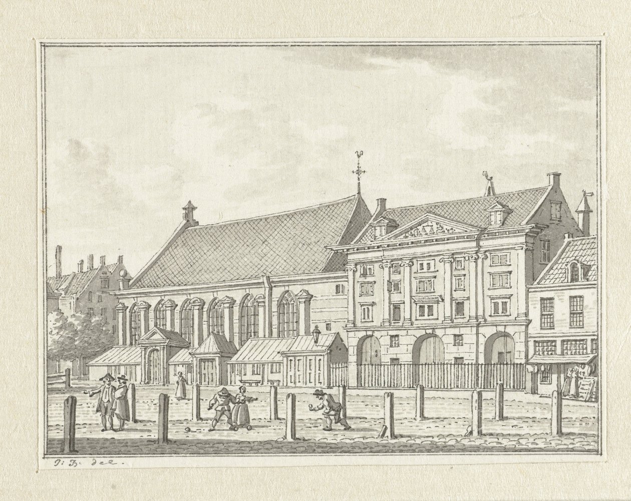 La chiesa del Principe e la sala del burro a Rotterdam da Jan Bulthuis