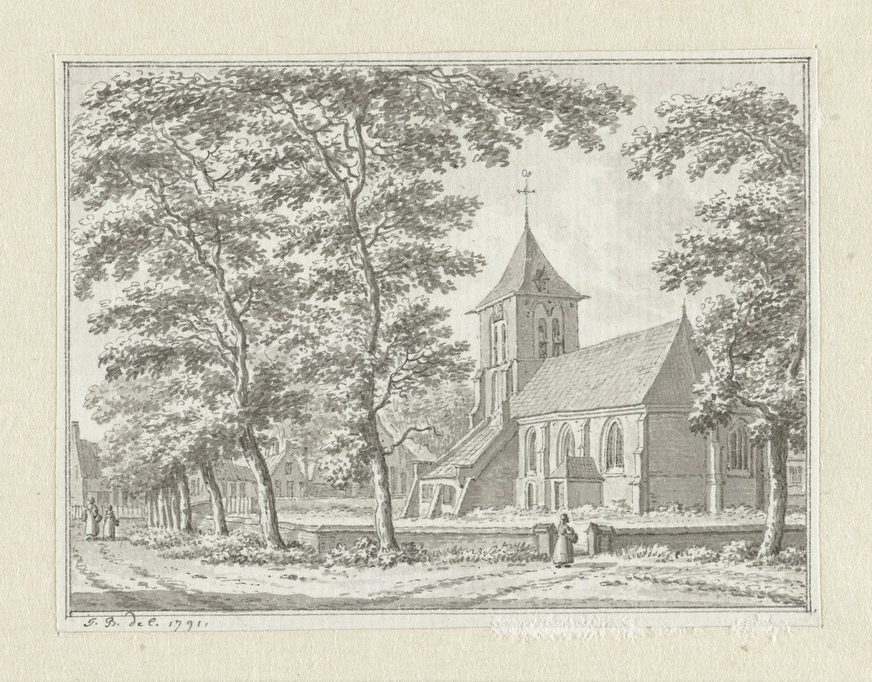 La chiesa di Biggekerke da Jan Bulthuis