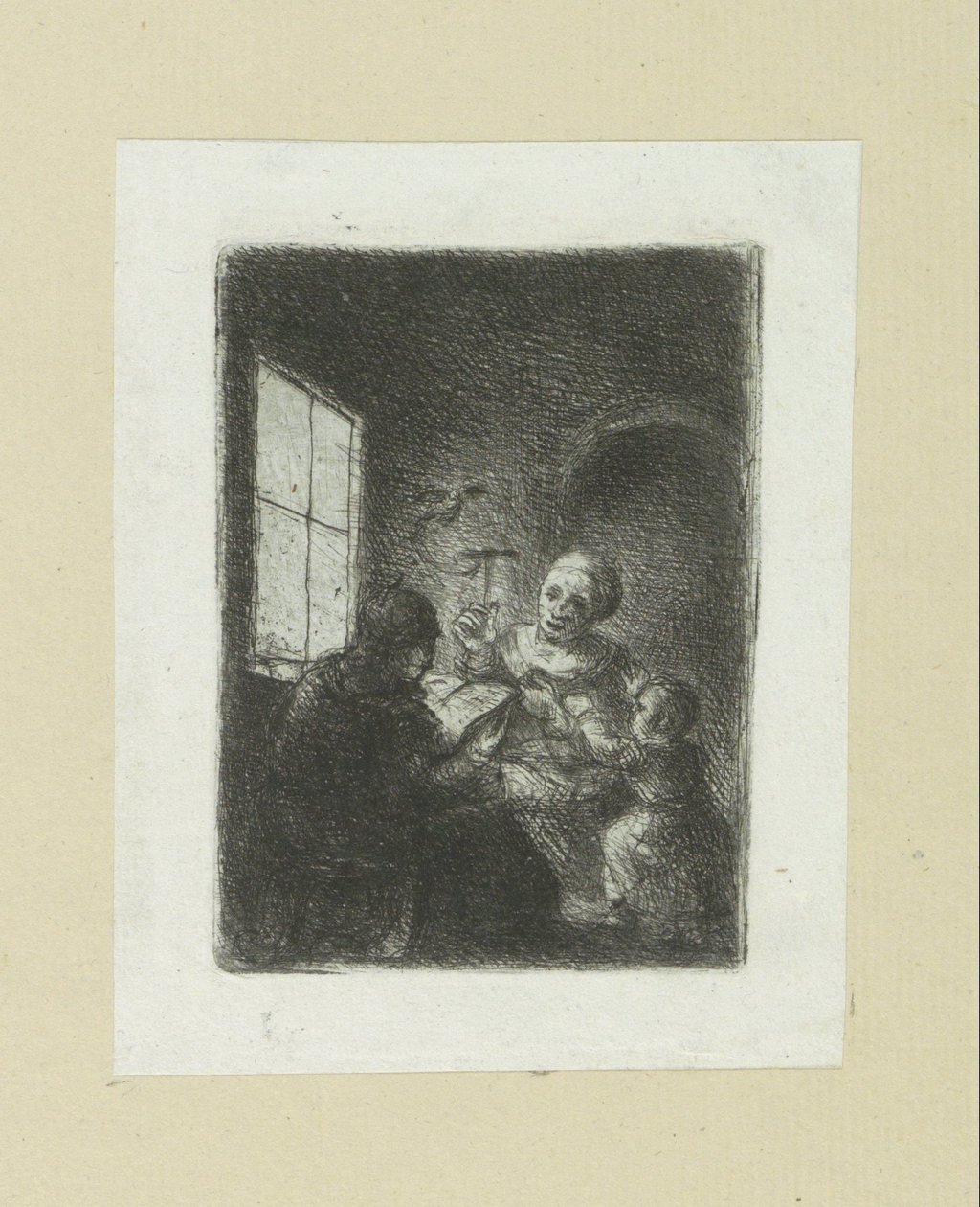 Famiglia alla finestra da Jan Chalon
