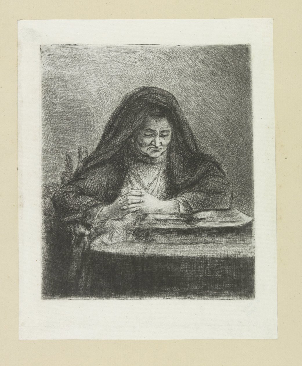 Donna che legge (The Compleat Work of Etchings by John Chalon) da Jan Chalon