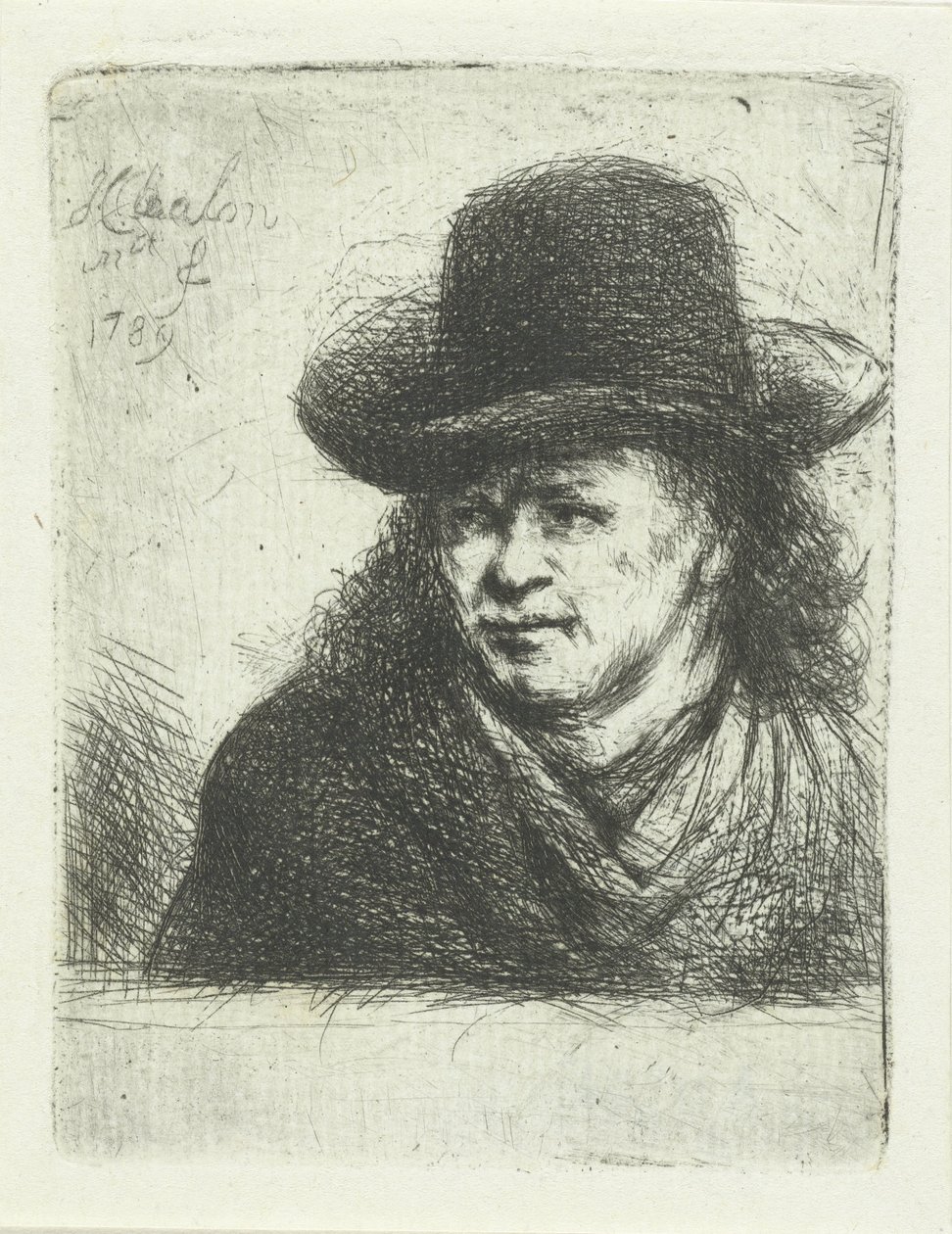 Uomo con cappello da Jan Chalon