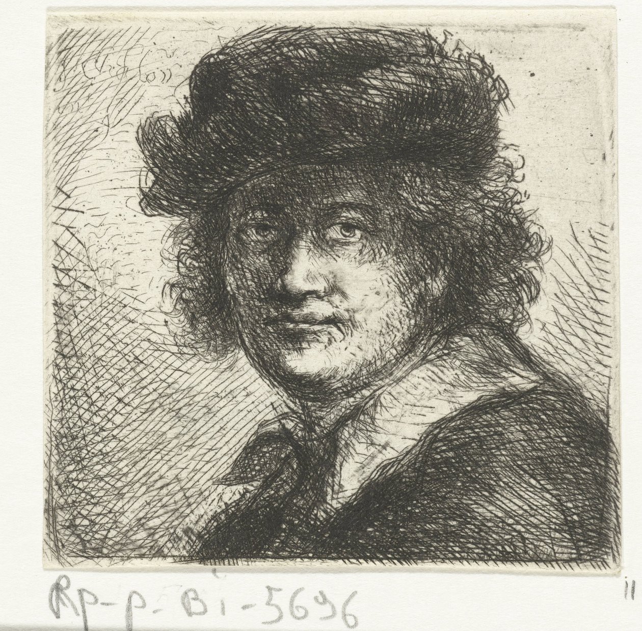 Uomo con cappello e colletto piatto da Jan Chalon
