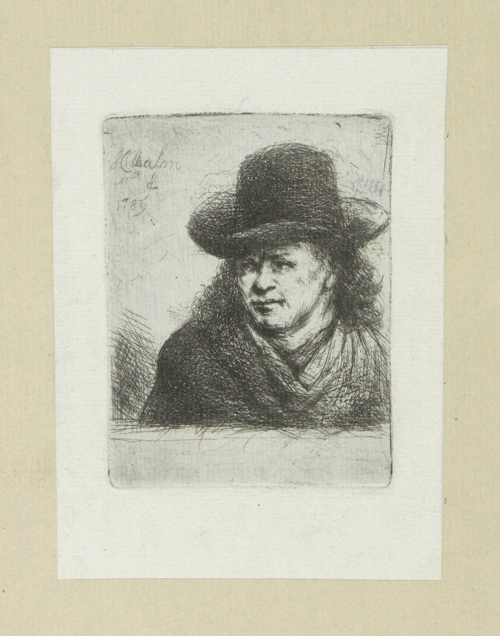 Uomo con cappello, verso sinistra da Jan Chalon