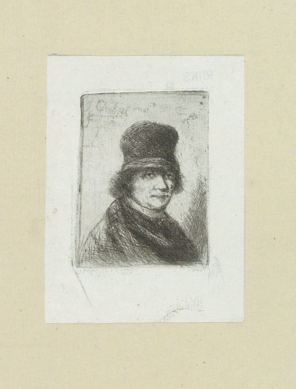 Uomo con cilindro (serie: The Compleat Work of Etchings by John Chalon) da Jan Chalon