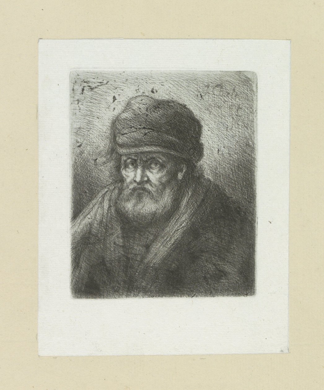 Vecchio con barba e cappello da Jan Chalon