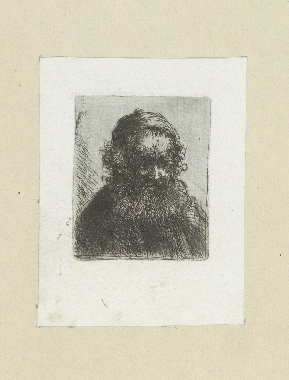 Vecchio con barba e cappello da Jan Chalon