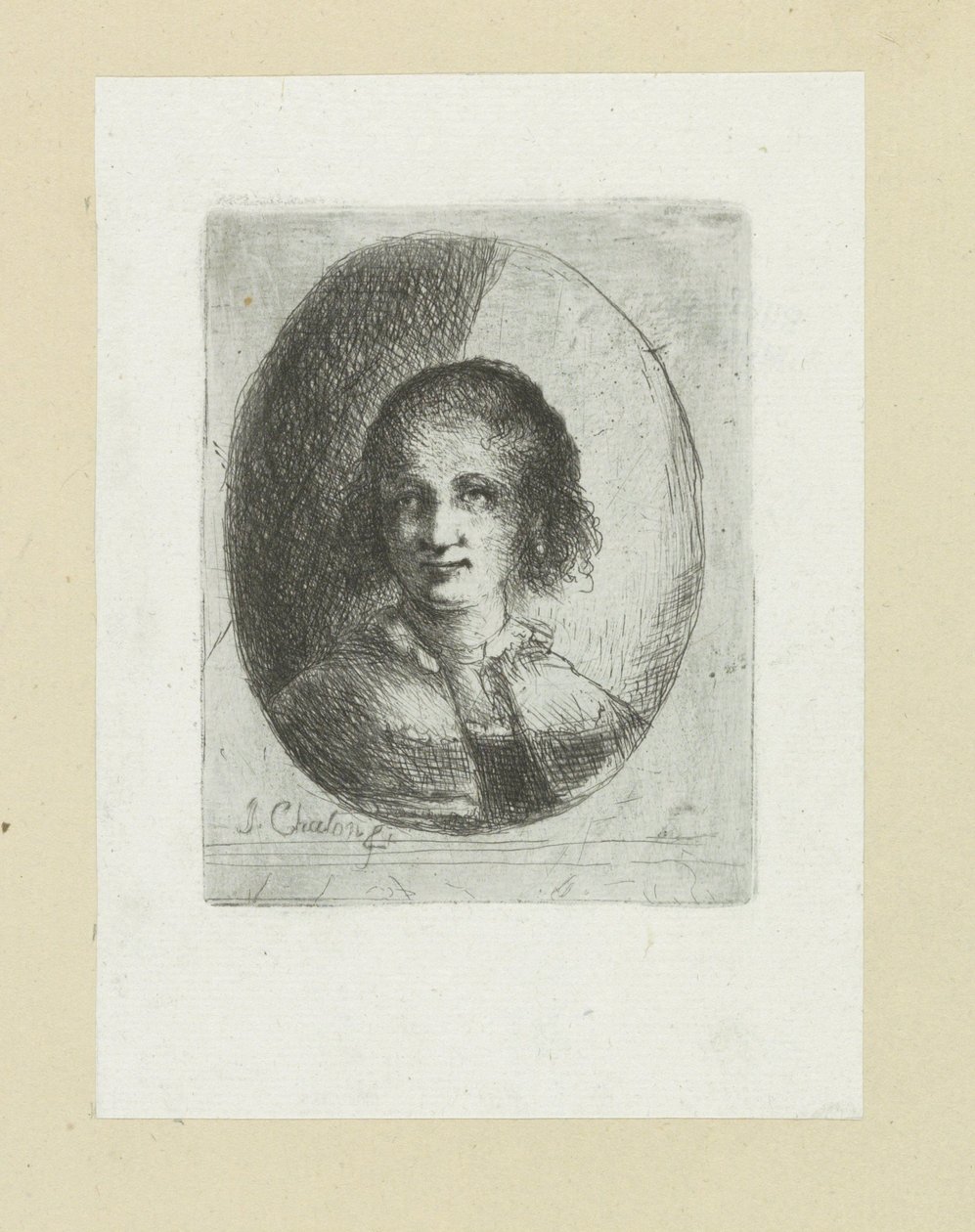 Ritratto di Christina Chalon da Jan Chalon