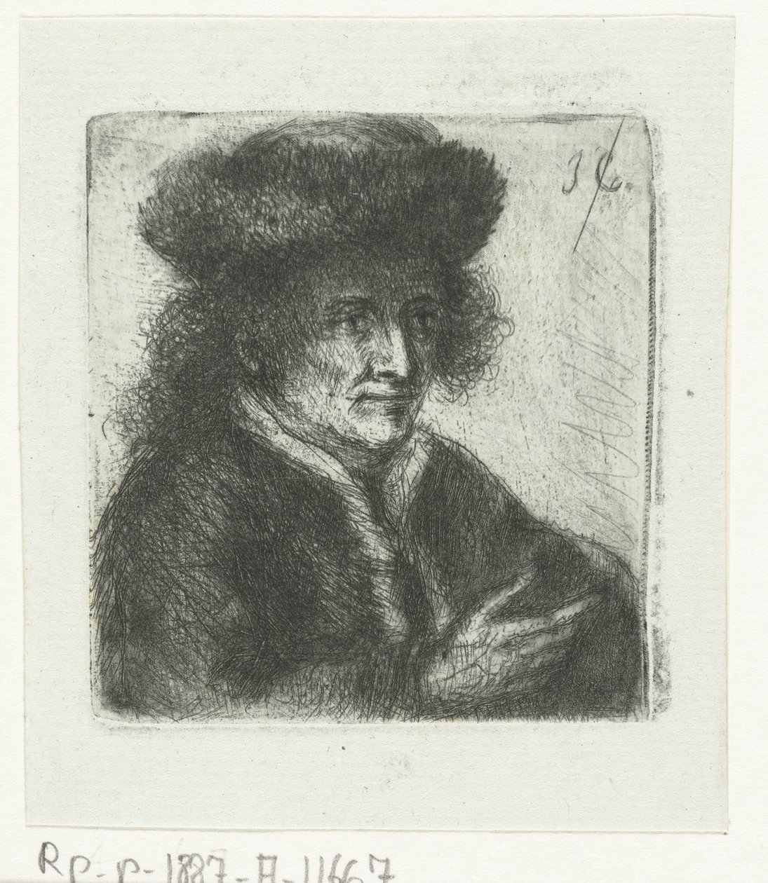 Uomo adulto con cappello di pelliccia da Jan Chalon