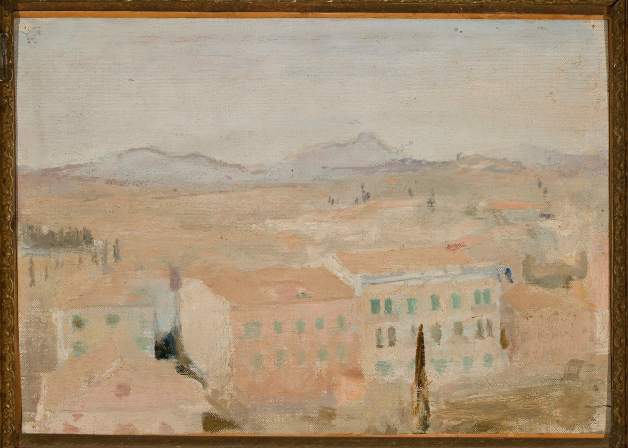 Corfù - vista dal balcone. Da un viaggio in Grecia da Jan Ciągliński
