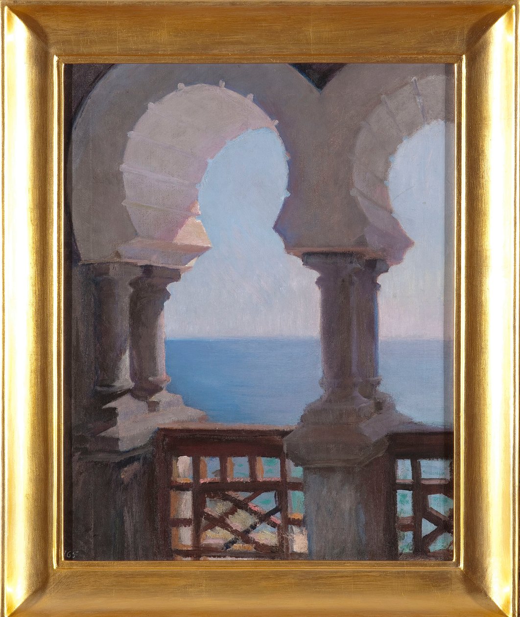 Veranda moresca della villa Bachczi-Dere a Jalta. Da un viaggio in Crimea da Jan Ciągliński