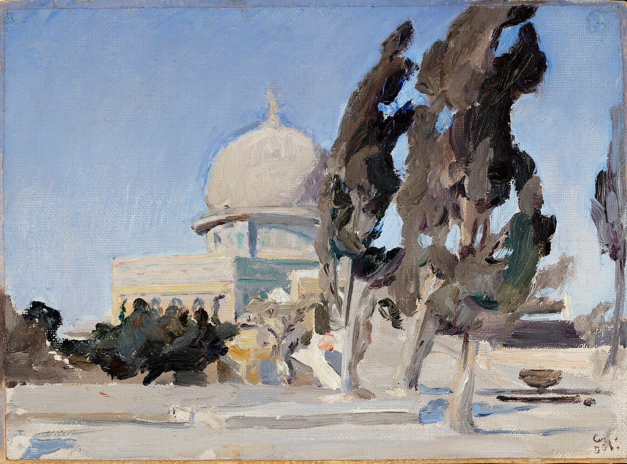 Moschea di Omar a Gerusalemme. Da un viaggio in Palestina da Jan Ciągliński