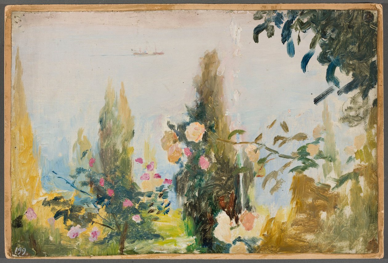 Il giardino della villa Bachczi-Dere a Yalta. Dal viaggio in Crimea da Jan Ciągliński