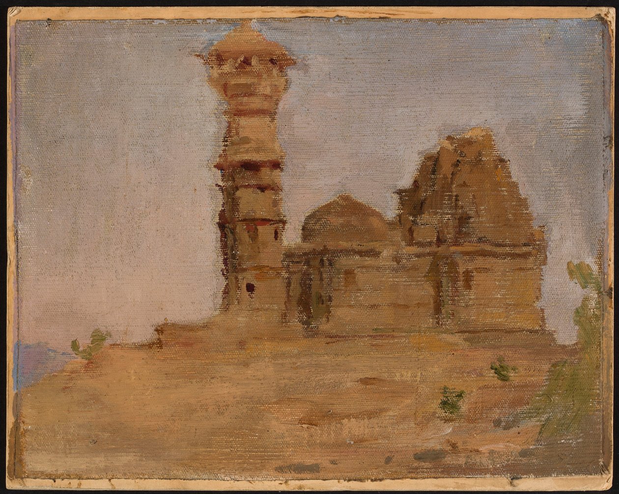 Antico tempio abbandonato a Chittorgarh. Da un viaggio in India da Jan Ciągliński