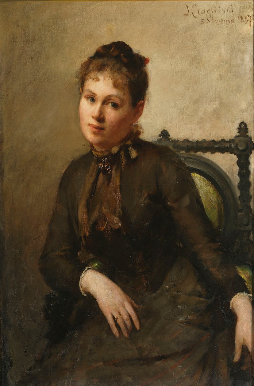 Ritratto di Helena Piltz, nata Rymowicz da Jan Ciągliński