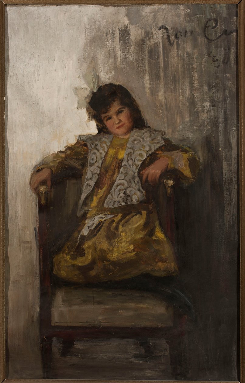 Ritratto di una bambina, figlia dei coniugi Sachar da Jan Ciągliński