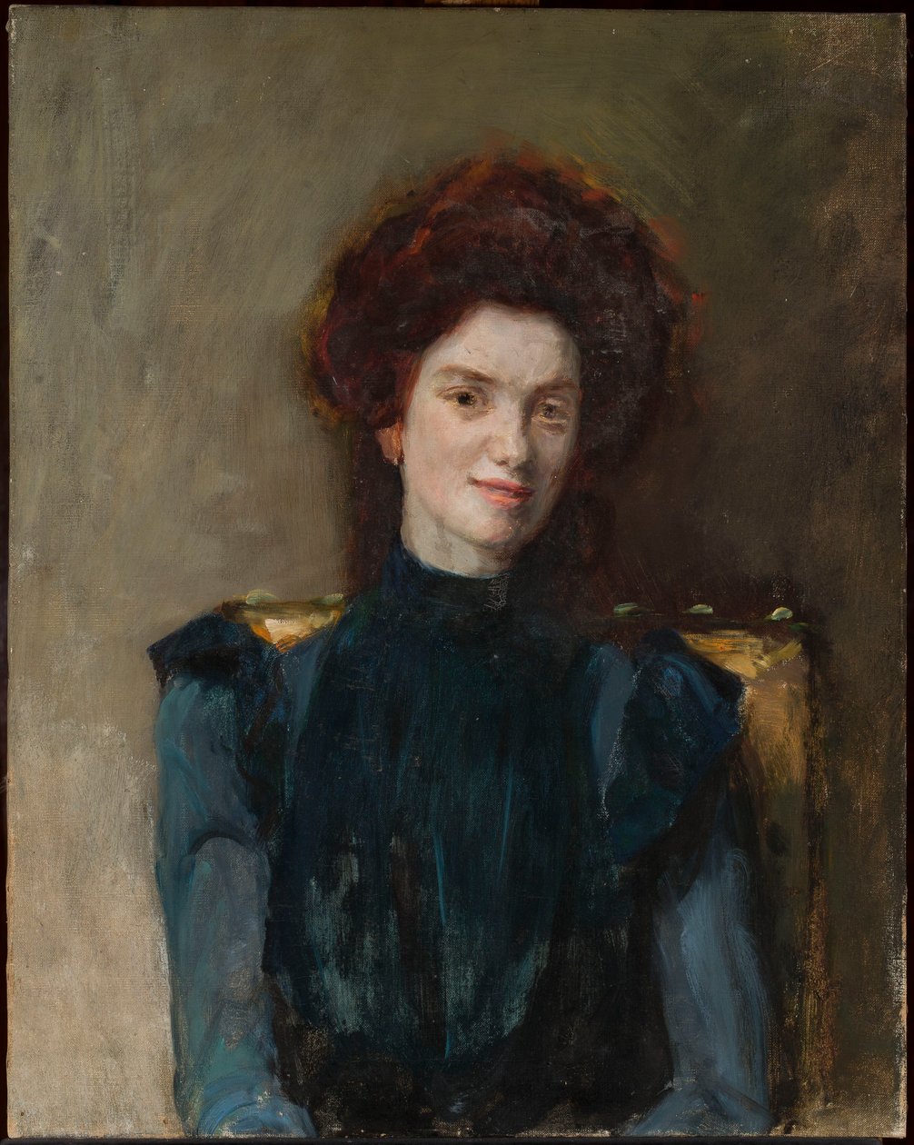 Ritratto di una donna dai capelli rossi da Jan Ciągliński