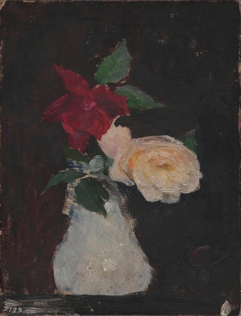 Rose in un vaso da Jan Ciągliński
