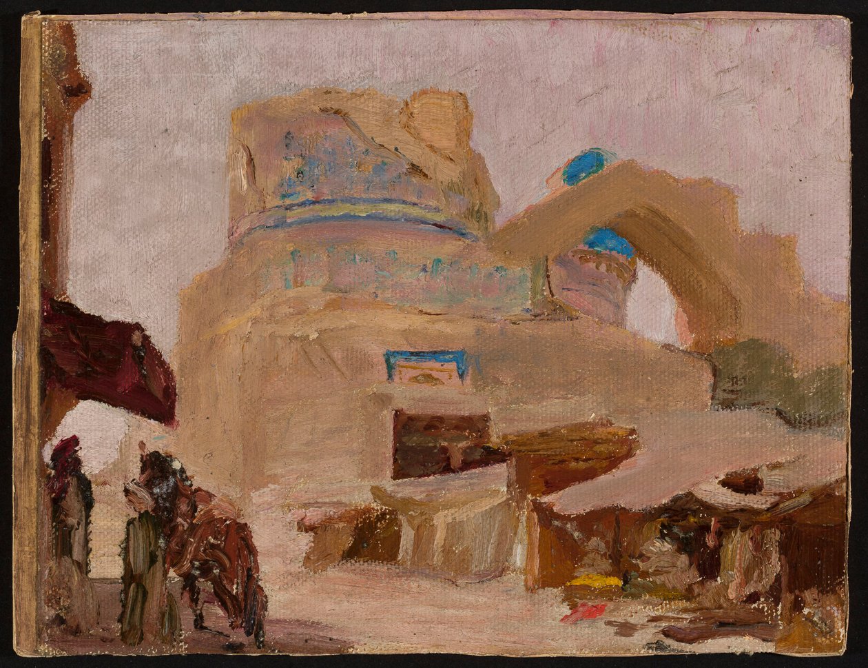 Samarcanda - Bibi-Chanum, tomba della moglie di Tamerlano. Da un viaggio in Turkestan da Jan Ciągliński