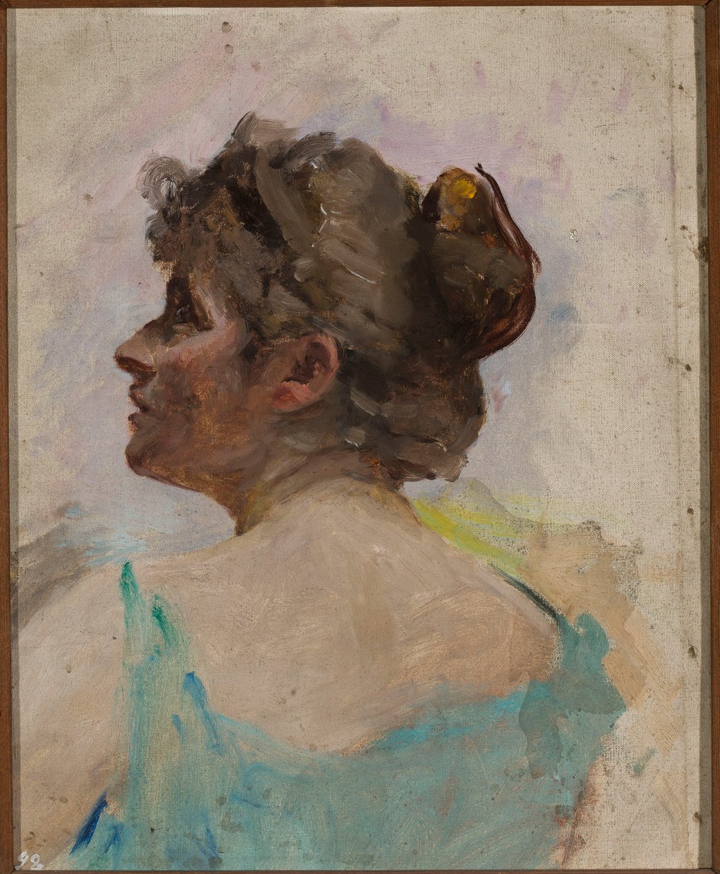 Studio della testa per il dipinto "La danza simbolica" da Jan Ciągliński