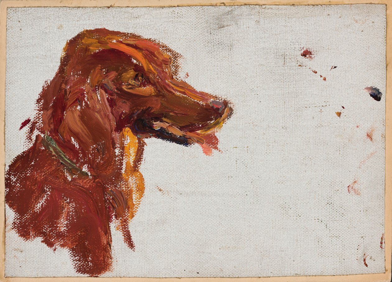 Studio della testa di un cane del padre Golitsyn. Marjino da Jan Ciągliński