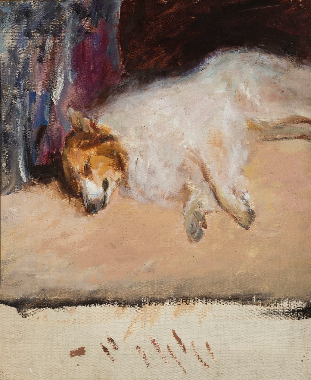 Studio di un cane addormentato per il "Ritratto del principe Golitsyn" da Jan Ciągliński