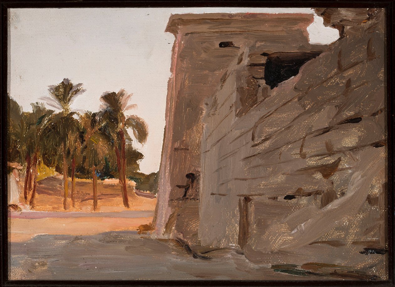 Tempio di Khonsu a Karnak. Da un viaggio in Egitto da Jan Ciągliński