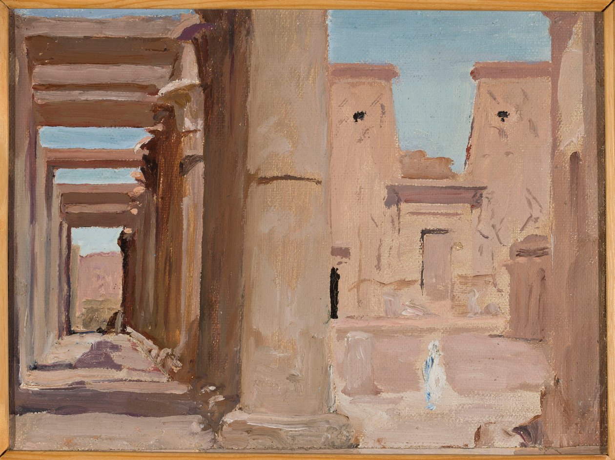 Il tempio. Dal viaggio in Egitto da Jan Ciągliński