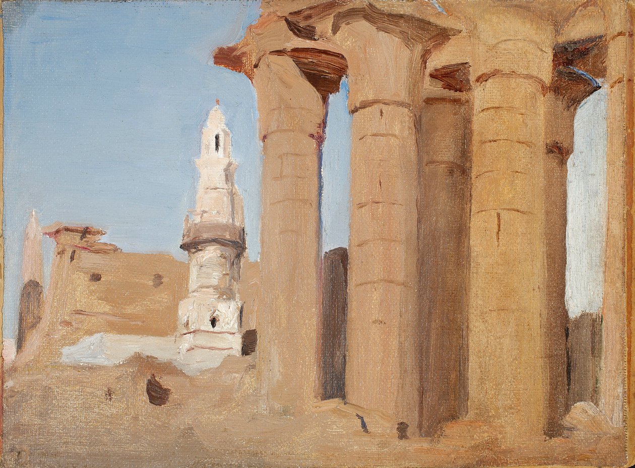 Tempio egizio - Luxor. Dal viaggio in Egitto da Jan Ciągliński