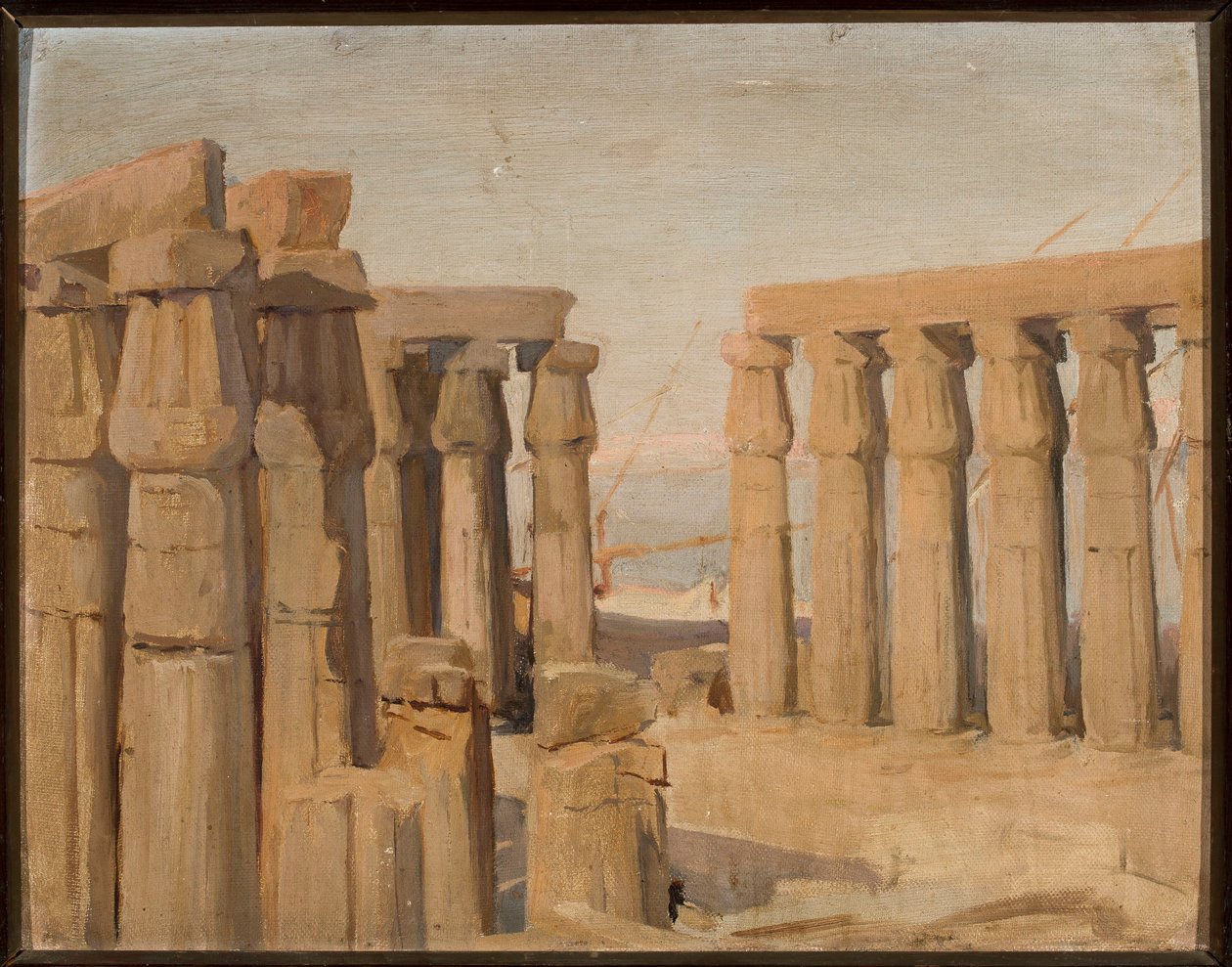 Il tempio di Luxor. Dal viaggio in Egitto da Jan Ciągliński