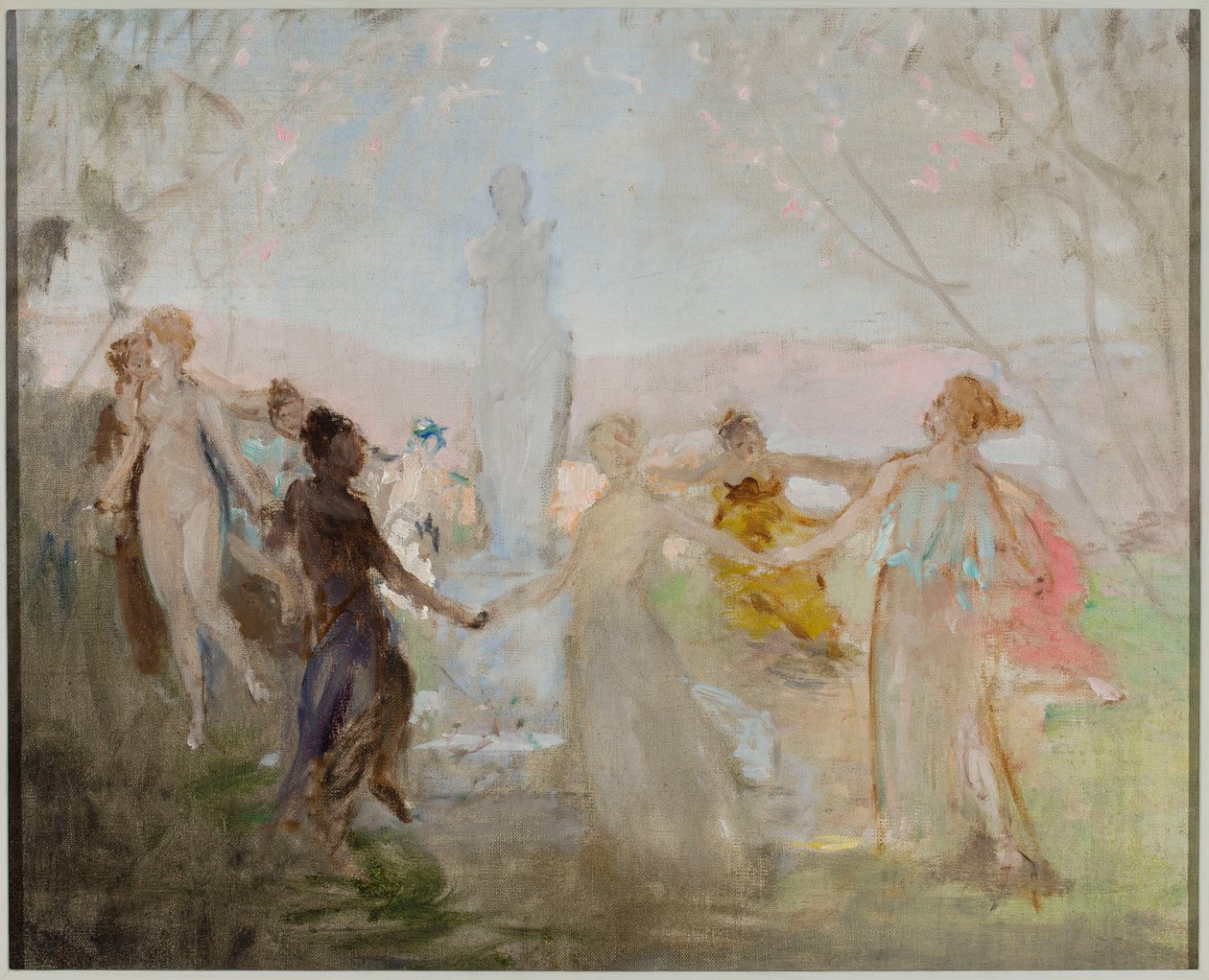 Schizzo per il dipinto «Processione attorno alla statua della Venere di Milo» da Jan Ciągliński