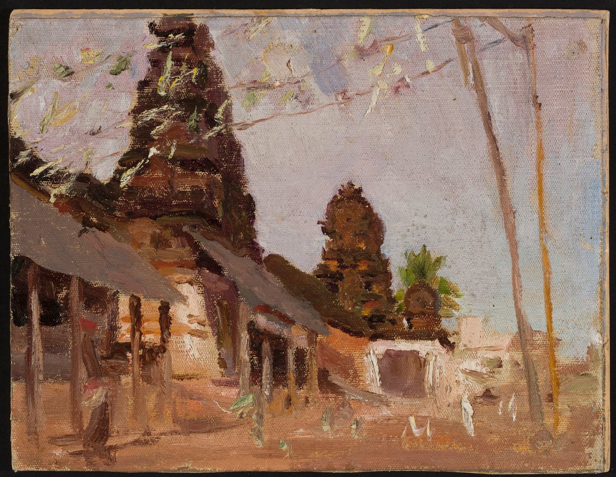 Strada in città - studio. Da un viaggio in India da Jan Ciągliński