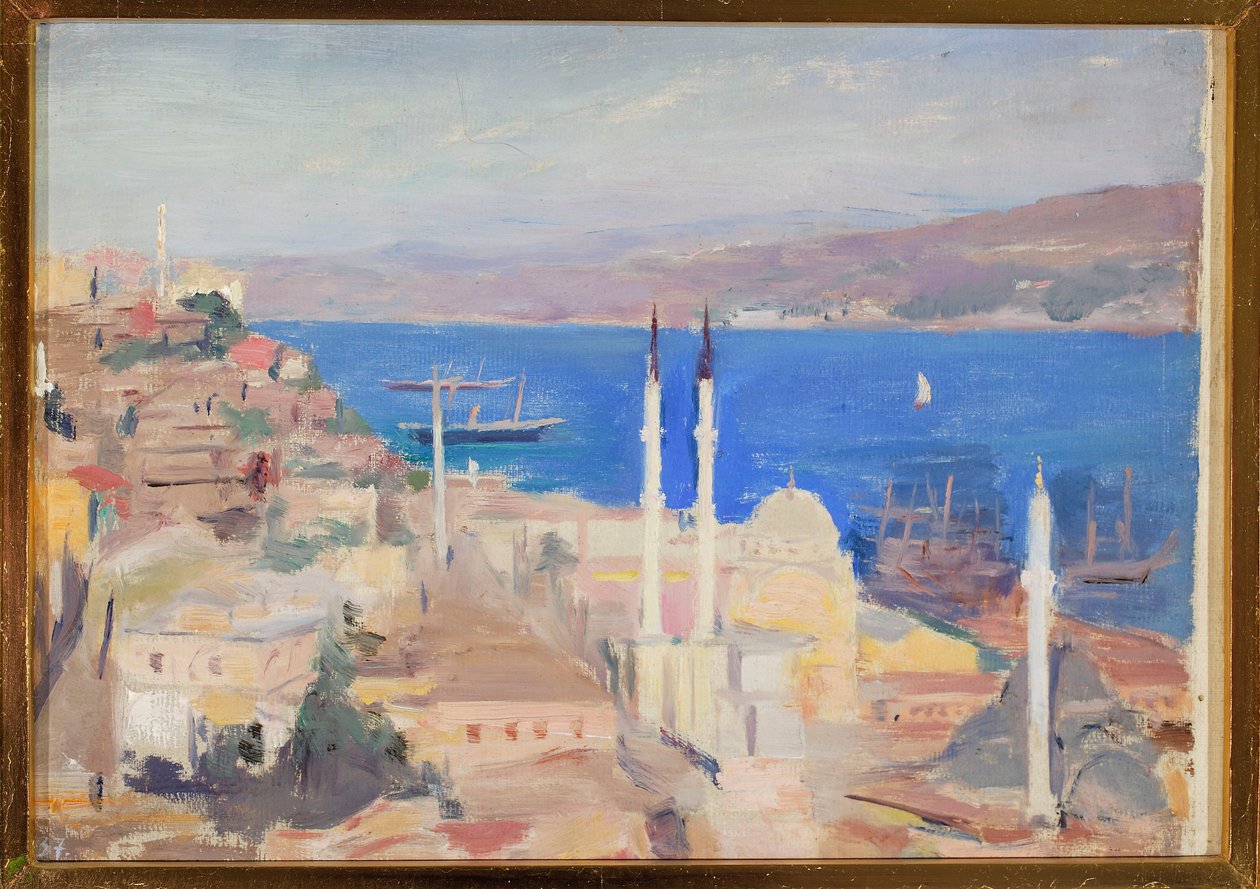 Veduta del porto di Costantinopoli. Dal viaggio a Costantinopoli da Jan Ciągliński
