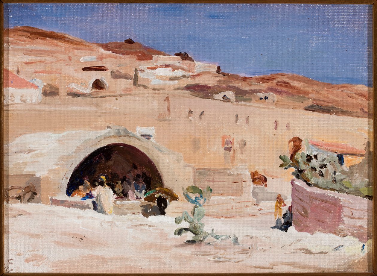 Sorgente della Vergine Maria a Nazareth. Da un viaggio in Palestina da Jan Ciągliński