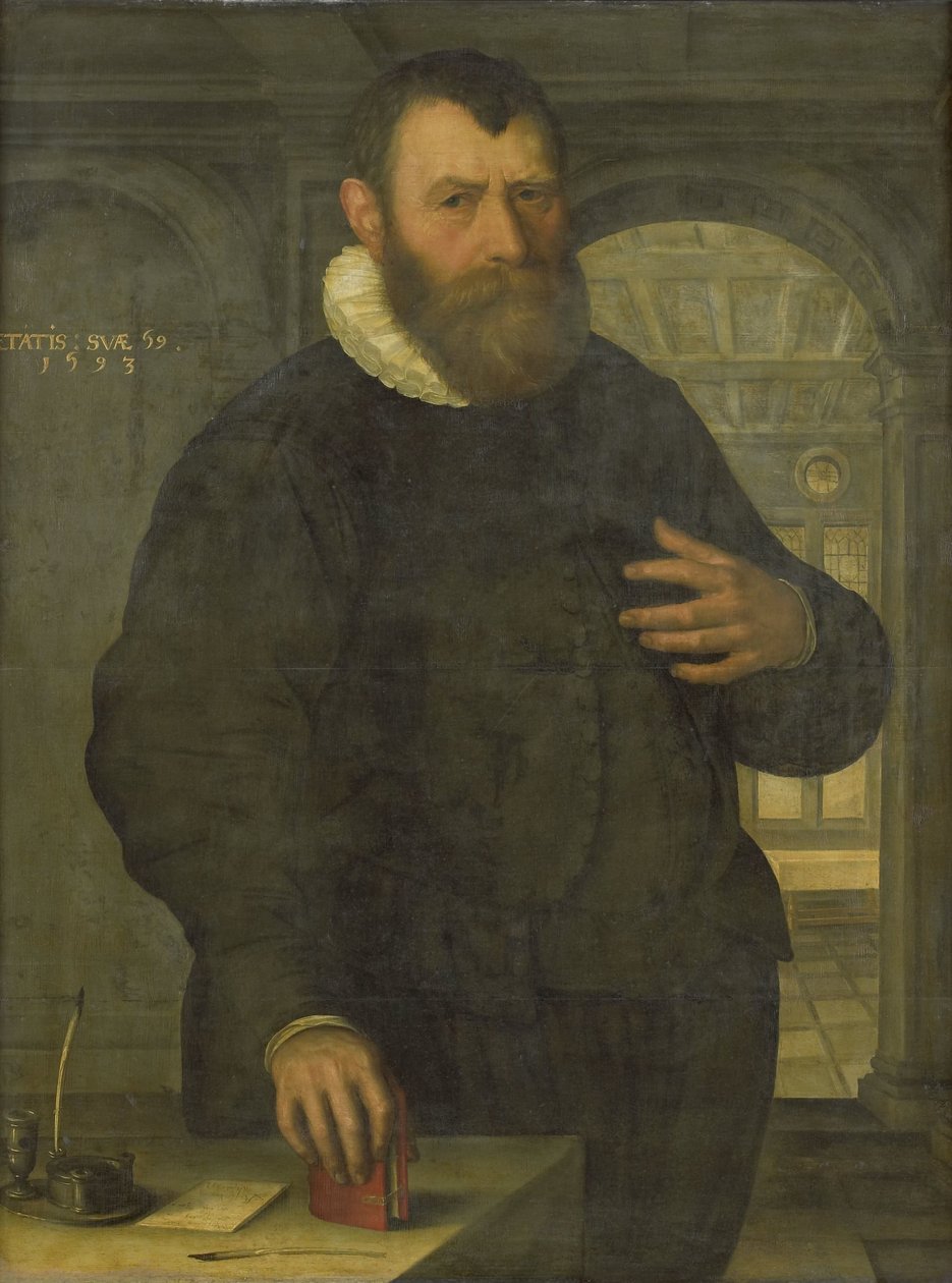Ritratto di Bartholomeus van der Wiere (1534-1603) da Jan Claesz. (attributed to)